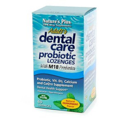 Nature's Plus Adult's Dental Care Probiotic Lozenges with M18 Probiotics