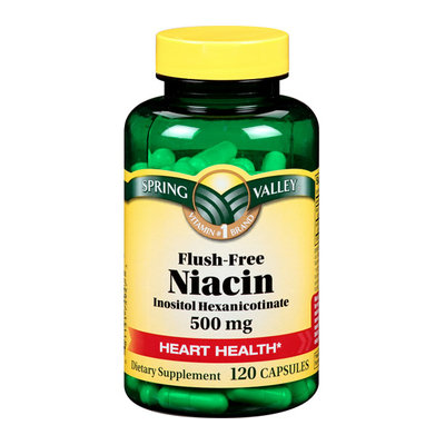 Spring Valley Dietary Supplement Flush Free Niacin 120 CT