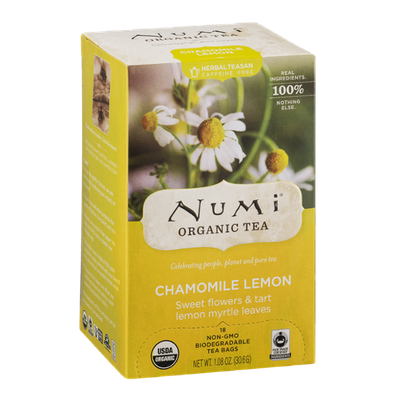 Numi Organic Tea Chamomile Lemon Tea Bags - 18 CT