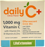 Life Extension - Daily C Effervescent Drink Mix Citrus Flavor 1000 mg. - 30 Packets