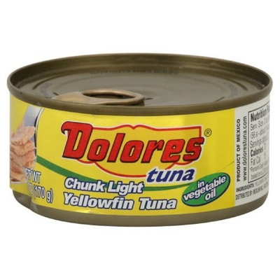 Dolores Tuna Yellow Fin in Oil, 6-Ounce (Pack of 8)