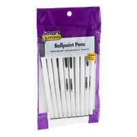 Smart Living Ballpoint Pens Black Medium - 10 CT