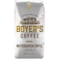 Boyer's Coffee Butterscotch Toffee Light Roast Ground Coffee, 12 oz
