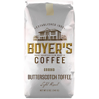 Boyer's Coffee Butterscotch Toffee Light Roast Ground Coffee, 12 oz