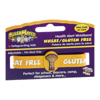 AllerMates Health Alert Wristband Wheat/Gluten Free