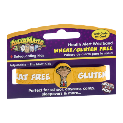 AllerMates Health Alert Wristband Wheat/Gluten Free