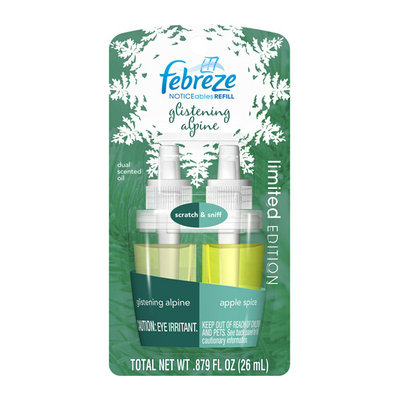 Febreze Noticeables Glistening Alpine Dual Scented Oil Refill