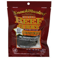 SnackMasters Beef Jerky, Original, 1-Ounce Packages (Pack of 12)