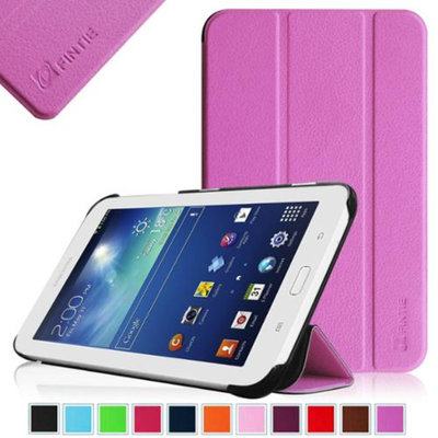 Fintie Slim Shell Case Cover Ultra Slim Lightweight Stand for Samsung Galaxy Tab 3 Lite 7.0 Tablet, Violet