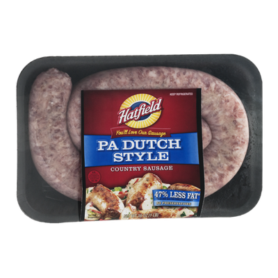 Hatfield Country Sausage PA Dutch Style 47% Less Fat