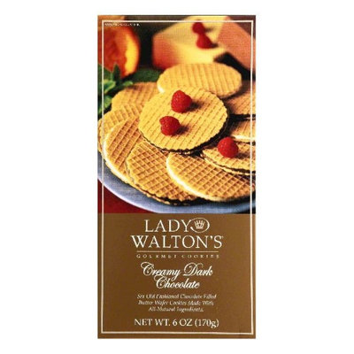 Lady Walton's Lady Waltons Creamy Dark Chocolate Cookies, 6 oz, - Pack of 12