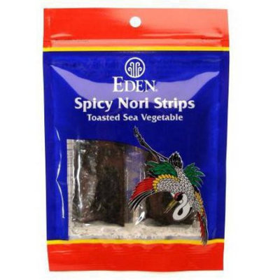 Eden Organic Eden Spicy Toasted Nori Strips - cultivated, .47 Ounce (Pack of 4)