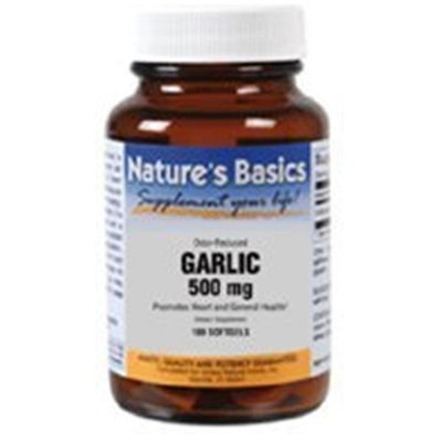 Nature's Basics Natures Basics Garlic 500mg 100 SGEL