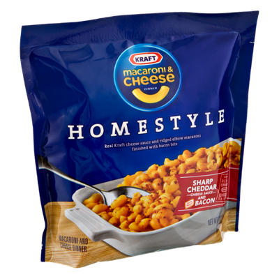 Kraft Homestyle Cheddar and Bacon Macaroni & Cheese