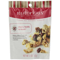 Nutorious Nut Confections Cherry Vanilla Va-Voom, 2-Ounce Pouches (Pack of 12)