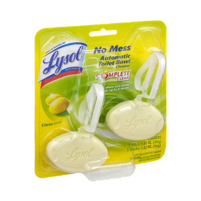 Lysol Complete Clean Citrus Scent Automatic Toilet Bowl Cleaner - 2CT