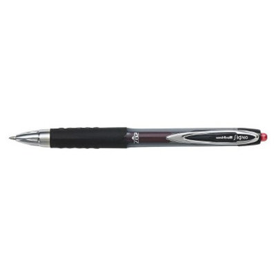 Uniball uni-ball Signo Micro Fine Roller Ball Gel Pen - Red Ink (12 Per Set)