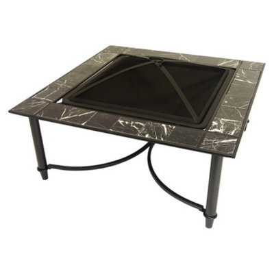 Asia Direct Square Fire Pit Table - Marble (34