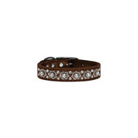 Mirage Pet Products 83-30 16Bz Metallic Fancy Jewel Leather Bronze 16