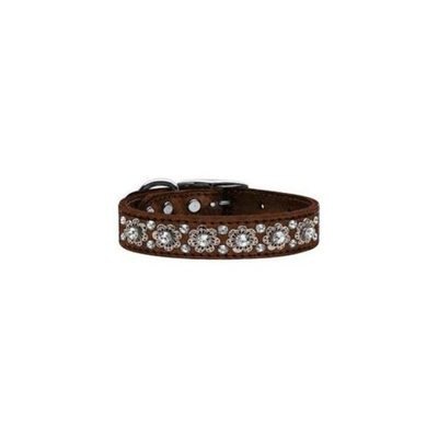 Mirage Pet Products 83-30 16Bz Metallic Fancy Jewel Leather Bronze 16