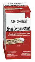 MEDI-FIRST 80913 Sinus Decongestant, Tablet, PK500