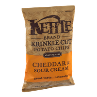 Kettle Brand® Krinkle Cut Cheddar & Sour Cream Potato Chips
