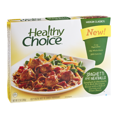 Healthy Choice Modern Classics Spaghetti and Meatballs