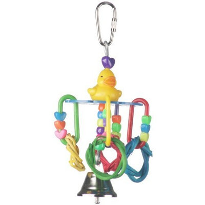 Super Bird Creations 6 by 3-Inch Lucky Ducky Bird Toy, Small