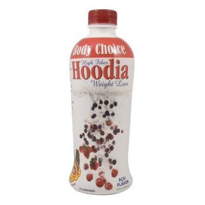Body Choice High Fiber Weight Loss Solution, with 100% African Hoodia Green Tea Extract, Acai Flavor, 32-Ounce Bottle