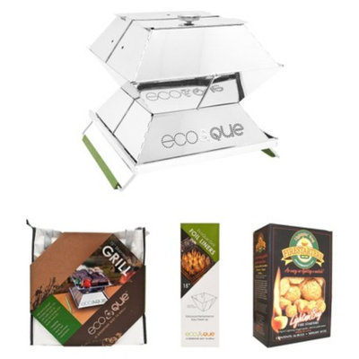 EcoQue Portable Stainless Grill Starter Pack - 15