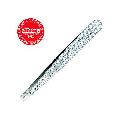 Tweezerman Luxe Edition Crystal Slant Tweezer & Stand