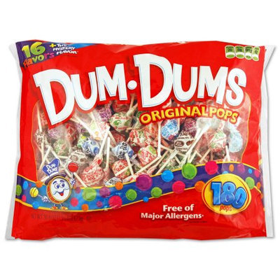Spangler Dum Dum Pops, Assorted Flavors 180 Count, 1 lb. bag - SPANGLER CANDY COMPANY