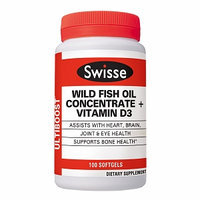 Swisse Ultiboost Wild Fish Oil with D3 Softgels
