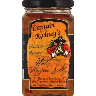Captain Rodney's Pirates Reserve Hot Pepper Jelly - 16 Oz (Pack of 6)