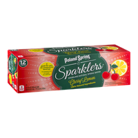 Poland Spring Sparklers Sparkling Spring Water Cherry Lemon - 12 PK
