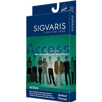 Sigvaris 970 Access Series 20-30 mmHg Unisex Open Toe Knee High Sock Size: Medium Long (ML)