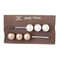 Jane Tran Hair Accessories Acrylic Pearl Bobby Pin Set