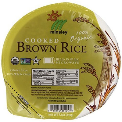 Gogo Rice Steamed Brown Rice Bowl, Organic, Microwaveable, 7.4-Ounce Bowls (Pack of 12)