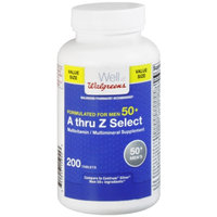 Walgreens Men's A thru Z Select 50+, Tablets, 200 ea