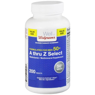 Walgreens Men's A thru Z Select 50+, Tablets, 200 ea