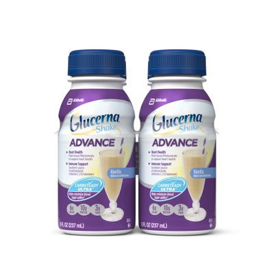 Abbott Nutrition Glucerna Advance Vanilla Shake, 8 fl oz, 4 count, (Pack of 4)
