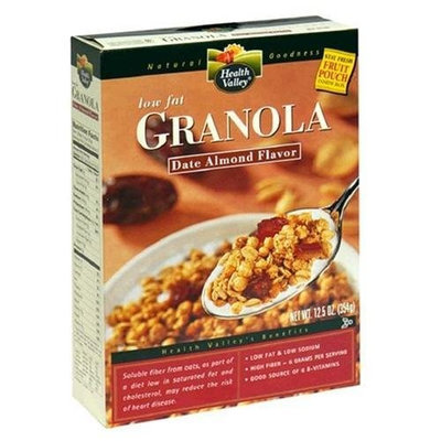 Health Valley Low Fat Granola, Date Almond Flavor, 12.5-Ounce Boxes (Pack of 6)
