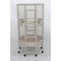 A&e Cage Aqua Salt Marine Microbe - AEC CAGE OCTAGON 32X32X61 BK
