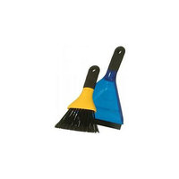Casabella 56359 Small 8-1/2''H x 6''W Dustpan Set - Blue and Yellow