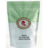 Coffee Bean Direct Dark Sumatra Gayoland, Organic Fair Trade Whole Bean Coffee, 16-Ounce Bags (Pack of 3)