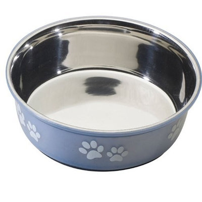 Ethical Pet Products (Spot) DSO6125 64-Ounce Fusion Designer Stainless Steel Dog Bowl, Large, Blue