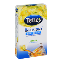 Tetley Infusions Real Brew Lemon Liquid Iced Tea Stix - 6 CT