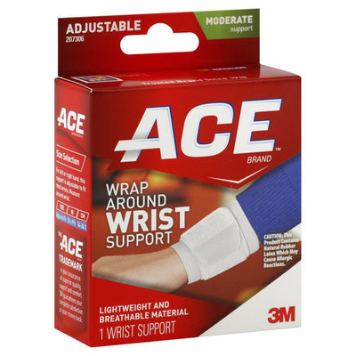 Ace Wrist Support, Wrap Around, Moderate Support, Adjustable