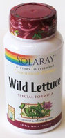 Solaray - Guaranteed Potency Wild Lettuce Special Formula - 60 Vegetarian Capsules