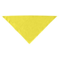 Mirage Dog Supplies Plain Bandana Yellow Large